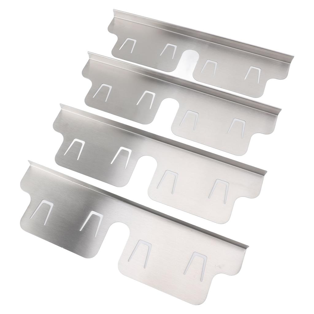 4PCS Stainless Steel Stove Counter Gaps Cover Heatproof Adjustable 35 To 70CM Stove Gaps Guards Range Trim Kit for