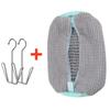 Shoe Washing Machine Bag With Shoes Drying Rack Set Durable Laundry Shoe Bag For Washer & Dryer Fluffy Fibers Washing Shoes Bag