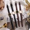 New Square Minimalist Women Small Dial Student Fashion Watches Vintage Luxury Belt Business Quartz Wristwatch Relogio Feminino