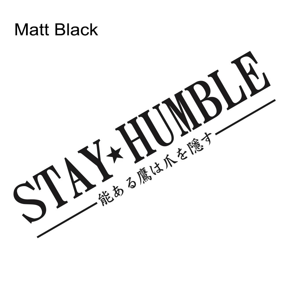 

Stay Humble JDM Slogan Car Windshield Banner Stickers Waterproof Vinyl Decal Automobile Windscreen Window Decoration Accessories 50x11cm