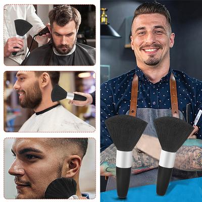 1Pcs Soft Neck Face Duster Barber Black Beard Brushes Hair Cleaning Hairbrush Salon Cutting Hairdressing Styling Makeup Tools