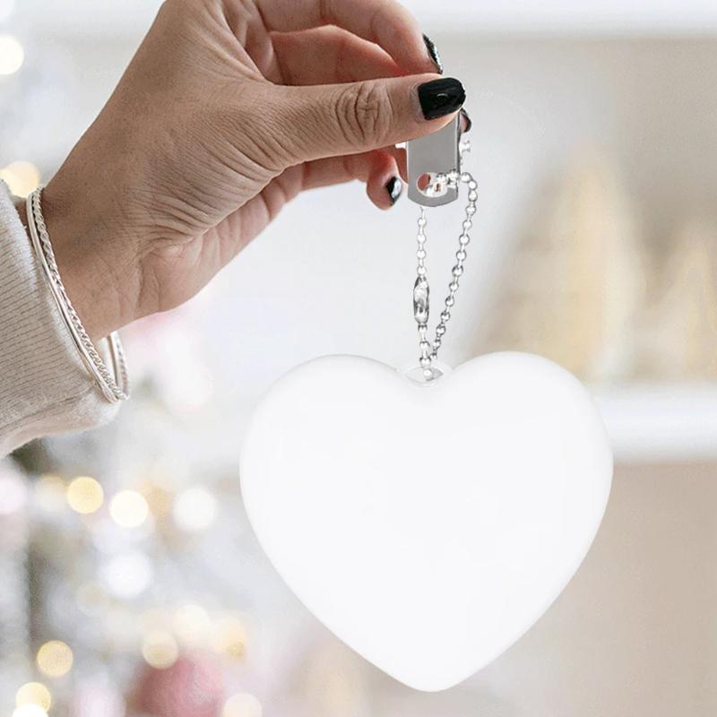 1 Stück Handtaschen-Herz-LED-Licht, Handtaschenlampe, automatische Bewegungsaktivierung, herzförmiges Licht für Damen, Bah-Geldbörsen-Charme