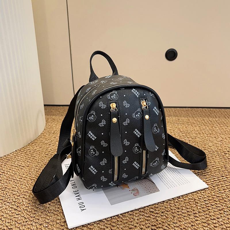 New Casual Fashion Printed Backpack Women's Tide Large Capacity Commuter College Student School Bag Travel Bag Backpack
