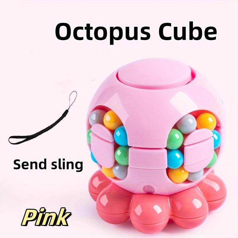 2-In-1 Octopus Egg Finger Spinning Toy - Educational Spinning Bean Cube Puzzle Toy for Relaxation, Perfect for Birthday Gifts