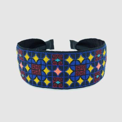 LALA Ethnic Lattice Hairband P-BLACKBLUE