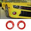 For Chevrolet Camaro 2010-2013 Front Fog Light Cover Fog Lamp Frame Trim Red ABS