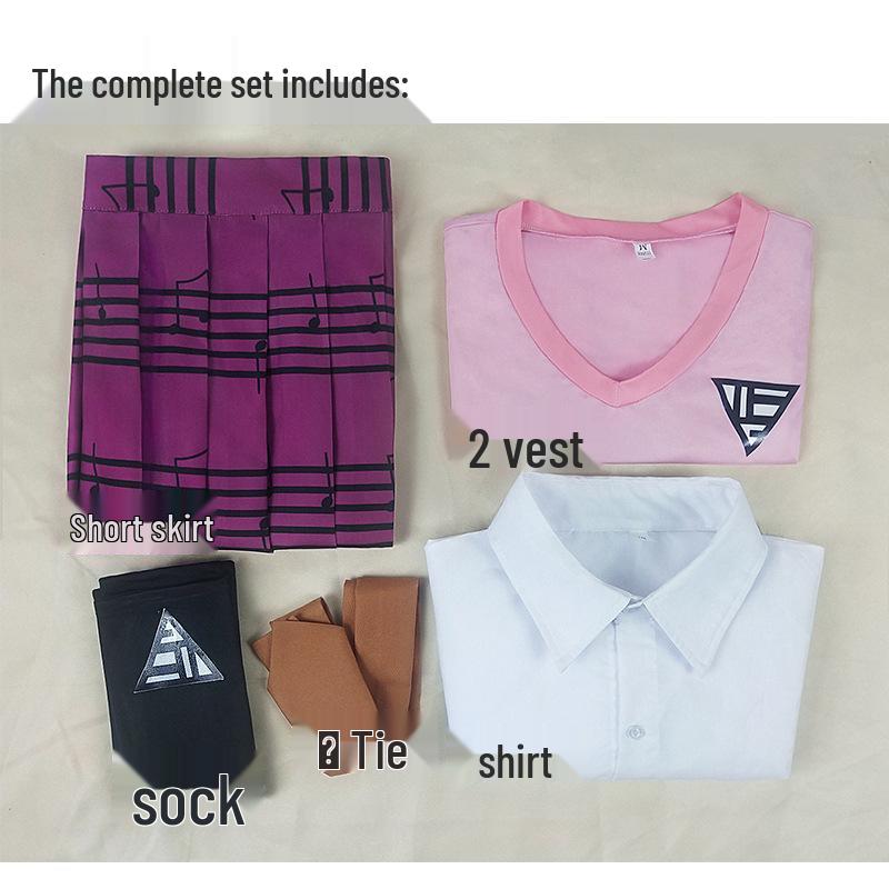 Danganronpa V3 Akamatsu Kaede Cosplay Schuluniform
