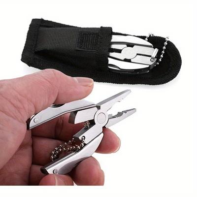 Paslanmaz Çelik Mini Çok Fonksiyonlu Kaplumbağa Geri Pense Açık Kombinasyon Çok amaçlı Alet Katlanır Pense Kamp Survival