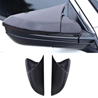 1 Pair For Honda 10th Gen Civic 2016- Rearview Mirror Cap Side Mirror Cover Trims Glossy Black