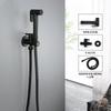 Brass Toilet Handheld Sprayer Kit Glossy Rose Gold Bathroom Balcony Handheld Sprayer Shower Nozzle Automatic Cleaning