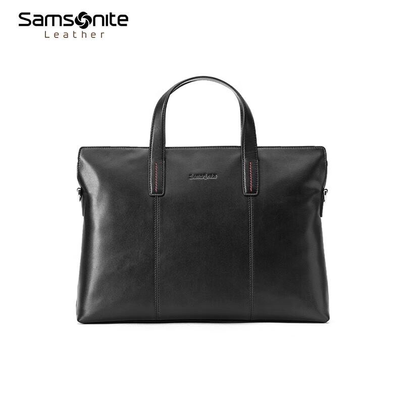 Мягкая кожаная деловая сумка Samsonite TK9*09001