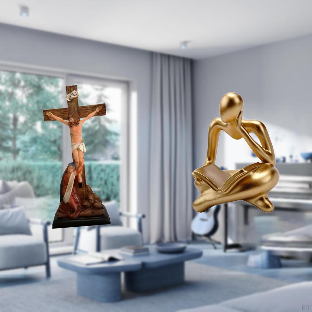 Holy Religious Catholic Jesus Sculpture Abstract Thinker Statue Decoration for Bedroom Living Room
