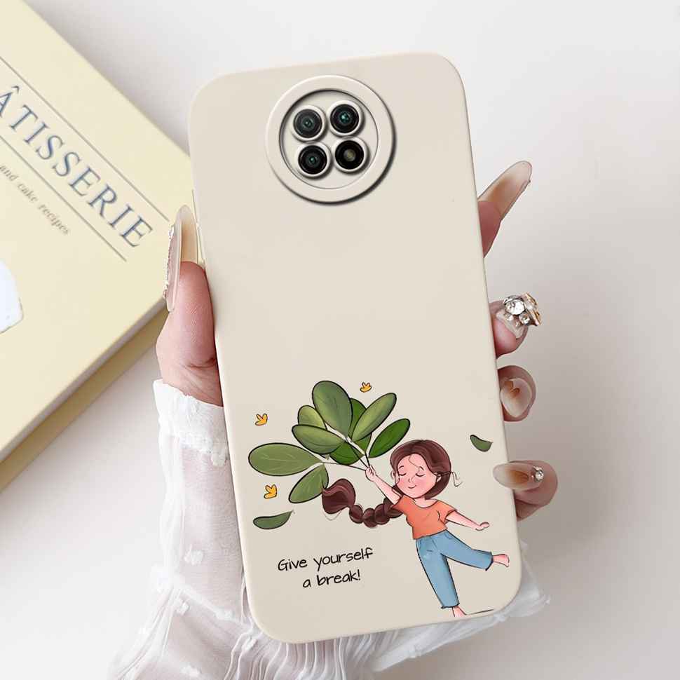 For Redmi Note 9 5G M2007J22C Case Cartoon Rabbit Soft Silicone Matte Cover For Xiaomi Redmi Note9 5G 6.53" Flower Shell Capa