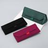 Plush Triangle Folding Glasses Women Case Elegant Sunglasses Case Purse Hard Men Soft Elegant Reading Glasses Box