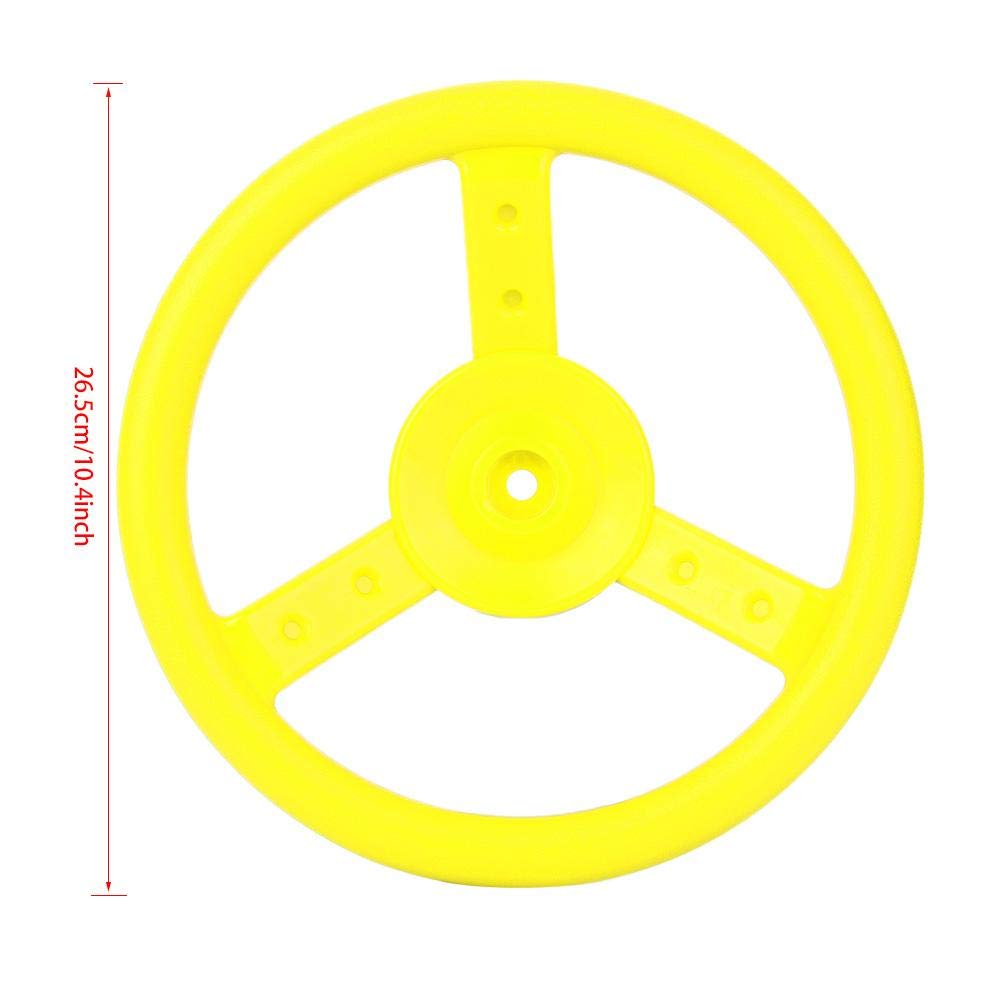 Small Steering Safe Educational Toy for Great for Outdoor Indoor and Outdoor Use Kids' Wheel, & Durable, Kids, Sports, (Yellow)
