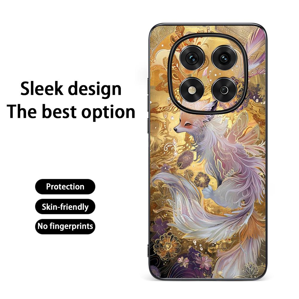 Nine-tailed fox art fashion design Phone Case For Redmi Note 14 13 12 11 Pro Plus S 5G 14C A3 Soft Black Phone Cover