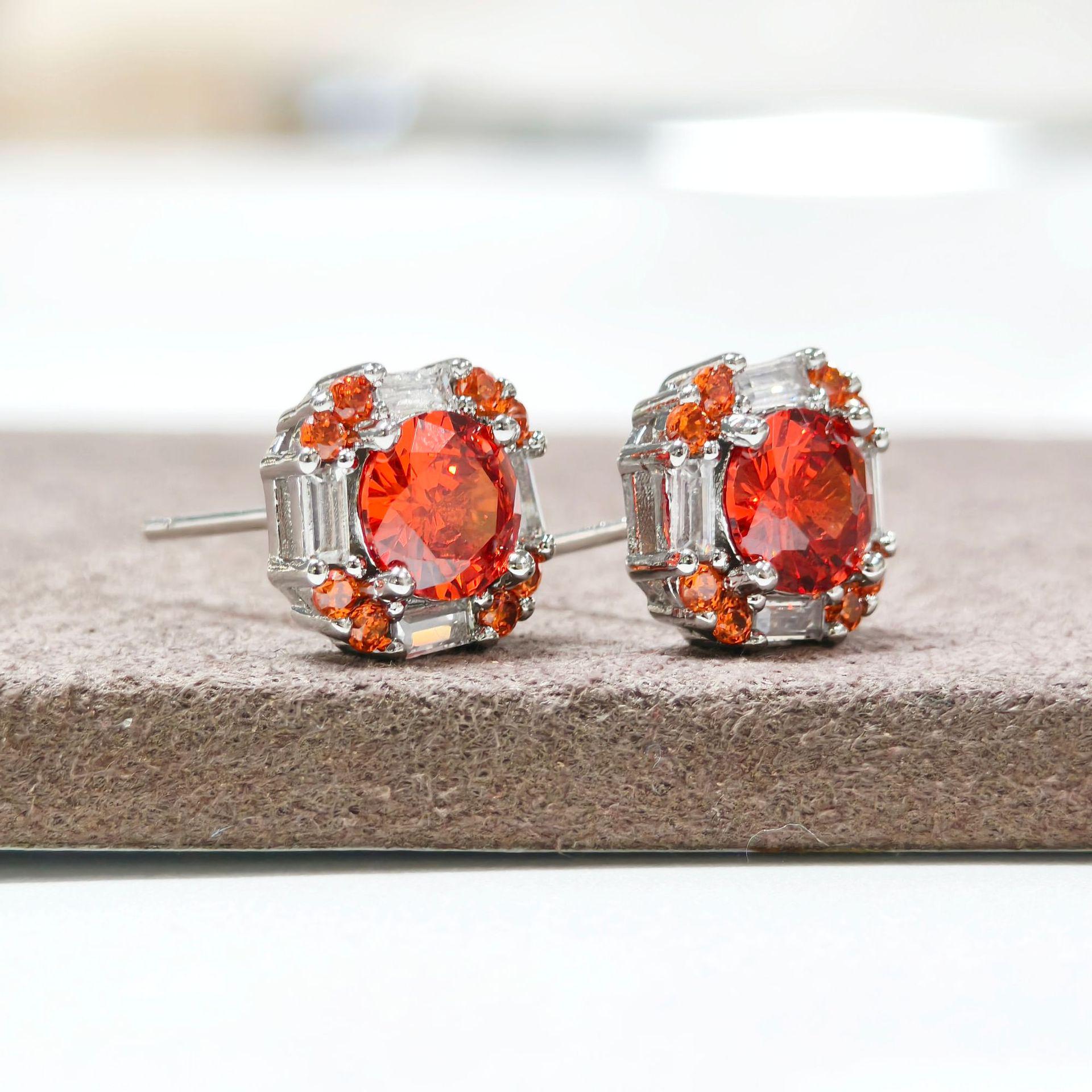 Квадратные серьги-подвески Gesi En Jewelry с искусственными драгоценными камнями – Модные женские серьги, стиль инфлюенсера.