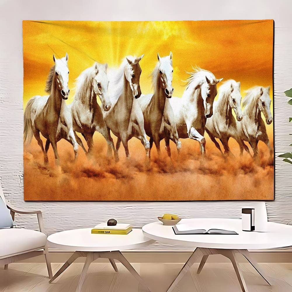 Running Horse Tapestry Customizable Tapestries Of Various Styleswall Hangings Celebrity Photo Printingwall Hangings