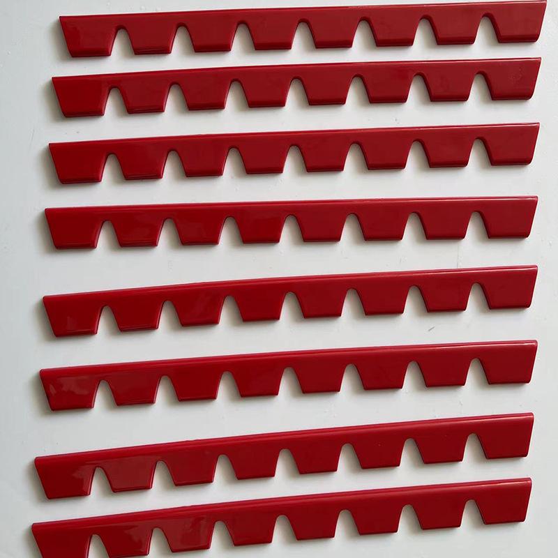 8PCSCar Bumper Guard Anti-Scratch Kit Scrape Protector Skid Plate DIY Car Front Lip Anti-collision Decorative Strip Universal красный