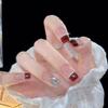 Nail Handcrafted Wearing Cherry Red  Art Highgrade Fashionable Popular Trend