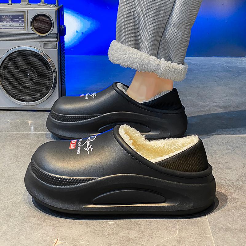 Cotton slippers winter velvet thickened warm cotton shoes home indoor slippers large size