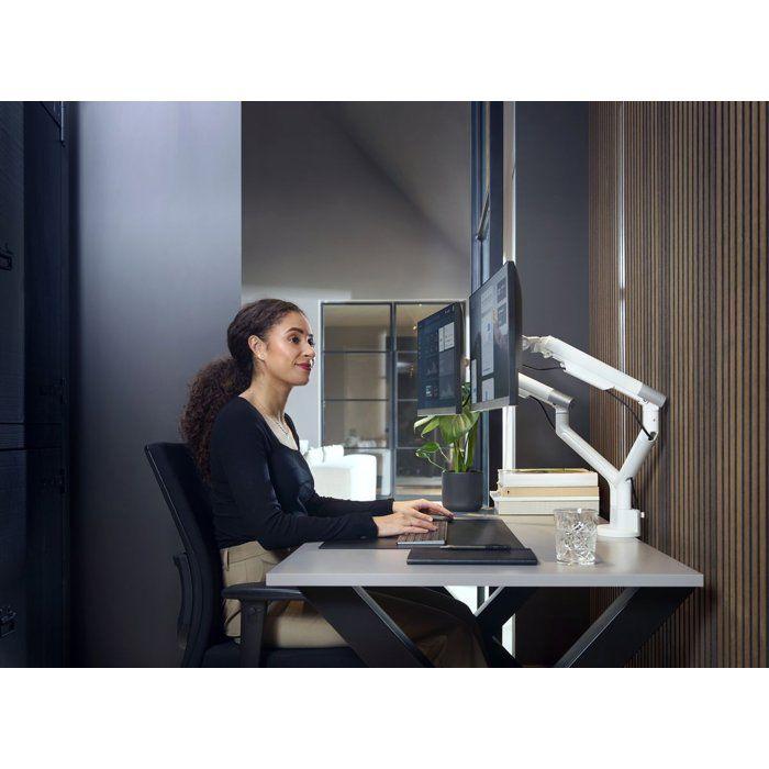 Support moniteur - ONE FOR ALL - Dynamic - Vesa 100 - Double Bras - 13 a 35'' - Blanc