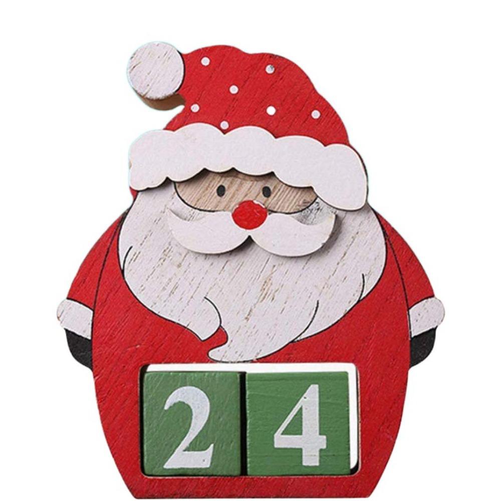 

Рождественский календарь обратного отсчета «сделай сам» 3D рождественские настольные украшения олень адвент календарь новый год Style A