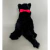 Bamboo Shoot Ribbon Cat Black Plush Toy 15785