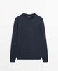 Masimodutti 100% Merino Wool Round Neck Knit Sweater