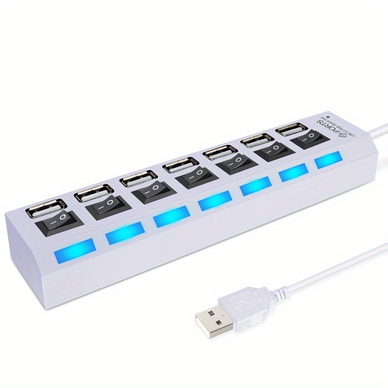 USB 2.0 7-port External Expansion Hub White