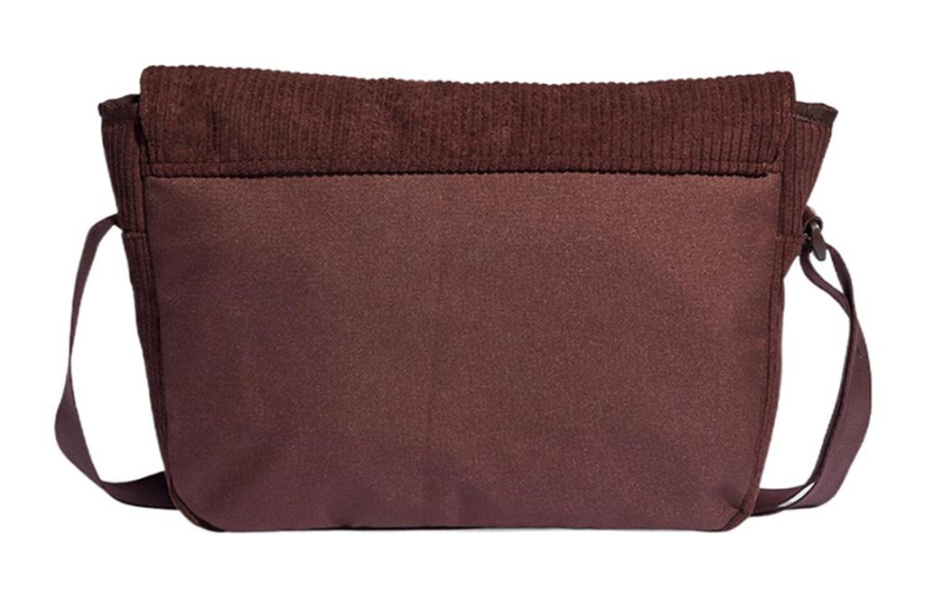 adidas Originals Trefoil Corduroy Crossbody Bag, Shoulder Bag Regular Unisex Dark Brown IQ3519