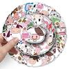 50 Cartoon Cow DIY Stickers for Scooters, Luggage, Motorcycles, Refrigerators, and Cars