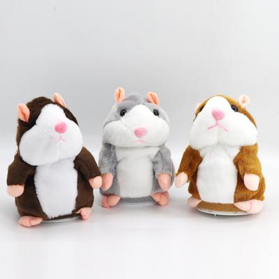 Nickender Hamster Plüschtier, Sprachverändernde Aufnahme Interaktive Puppe, Kinder Spaß Spielzeug Geschenk