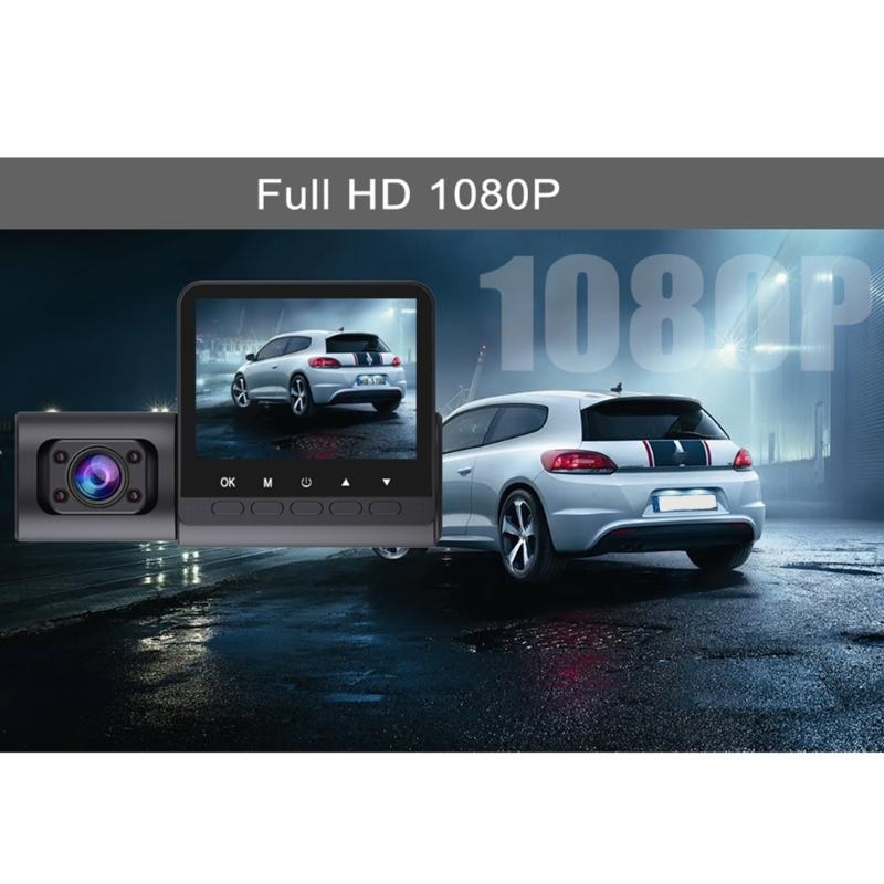 Mini DVR 3 Channel 2.4 Inches DashCam Car Full High-Definition Video Recorder Auto Registrator DashCam Camcorder Cameras
