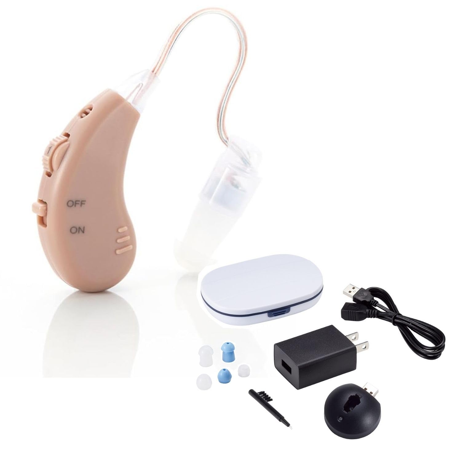 

Зручний слуховий апарат підсилює звук приблизно в 30 4 рази. Не потребує заміни батарейок. Чудовий подарунок на повагу до літніх людей. Магазин Японія [Офіційний]