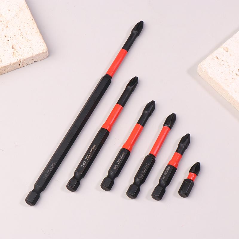 2Pcs Ph2 Impact Type Bit High Speed Steel Wear Resistance Separate Sell Separately Carpentry Power Tool Part