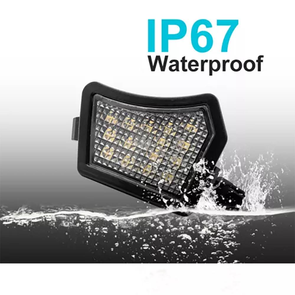 2 STÜCKE Auto Vordertür Spiegel Pfütze Licht Courtesy Lampe Objektiv Diamant Für Volvo V70 S60 S80 XC90 V50 C30 C70 V50 Auto Zubehör