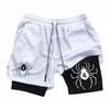 Muay Thai Kick Boxing MMA Shorts Spider Men Women Unisex Double Layer Quick Dry Breathable Training Sport Gym Fitness Workout