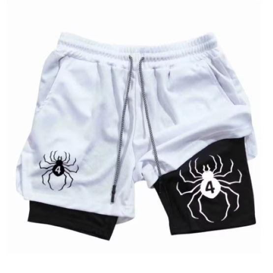 Muay Thai Kick Boxing MMA Shorts Spider Men Women Unisex Double Layer Quick Dry Breathable Training Sport Gym Fitness Workout