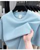 Men's 100% Cotton Casual Short-Sleeve Round Neck T-shirt - Solid Color, Summer Style