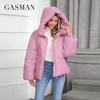 GASMAN 2024 Neue Mäntel Frauen Winter Unten Jacke Klassische Design Zipper Fleece Tasche Weibliche Elegante Parkas 88578