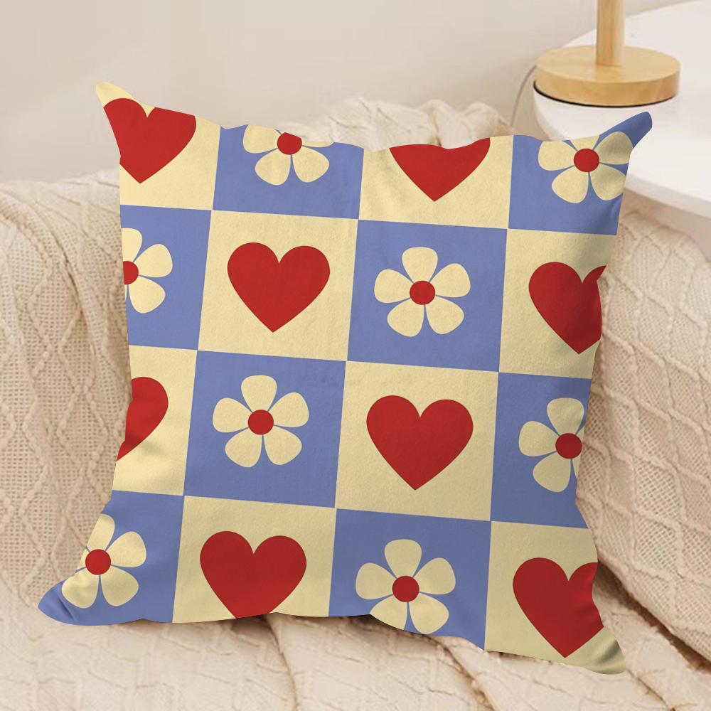 

Gift for Lover Cushion Cover Soft Plush Fabric DoubleSided Printed Cushion Covers for All Seasons Modern HomeDecor Gift 30x30cm