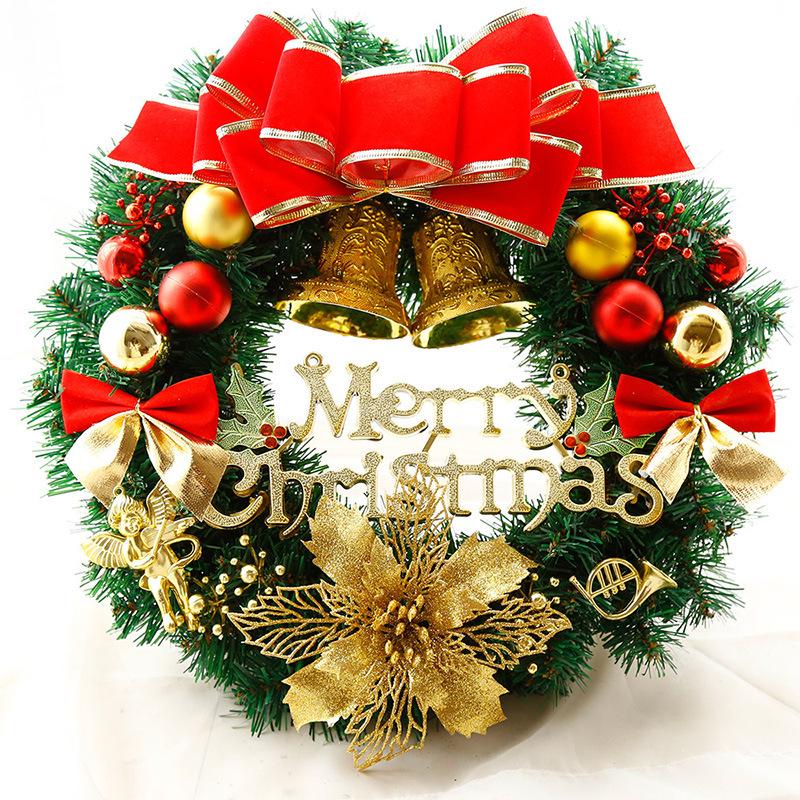 

1.8m Christmas Wreath Ornament: 30/40/50/60CM Rattan Ring for Door Hanging 30 cm