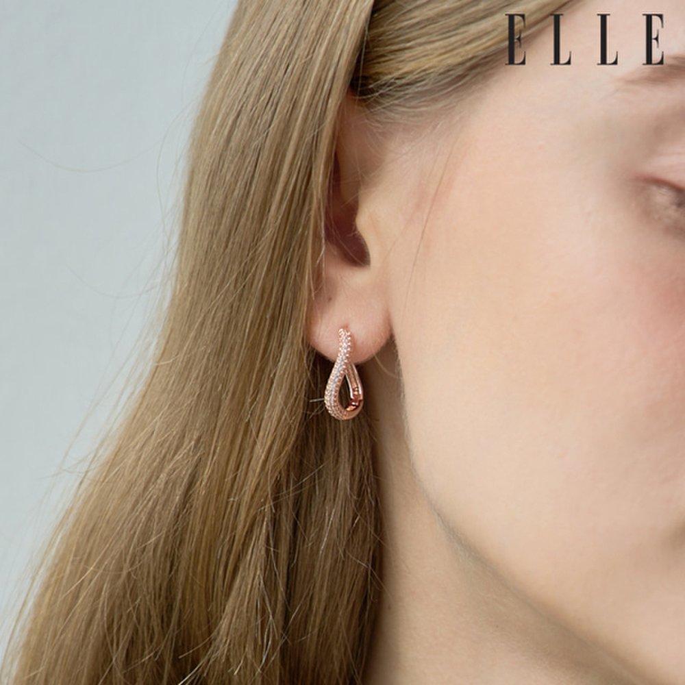 [Elle Jewelry] 14K Gf S-Line Earrings Elgpee462