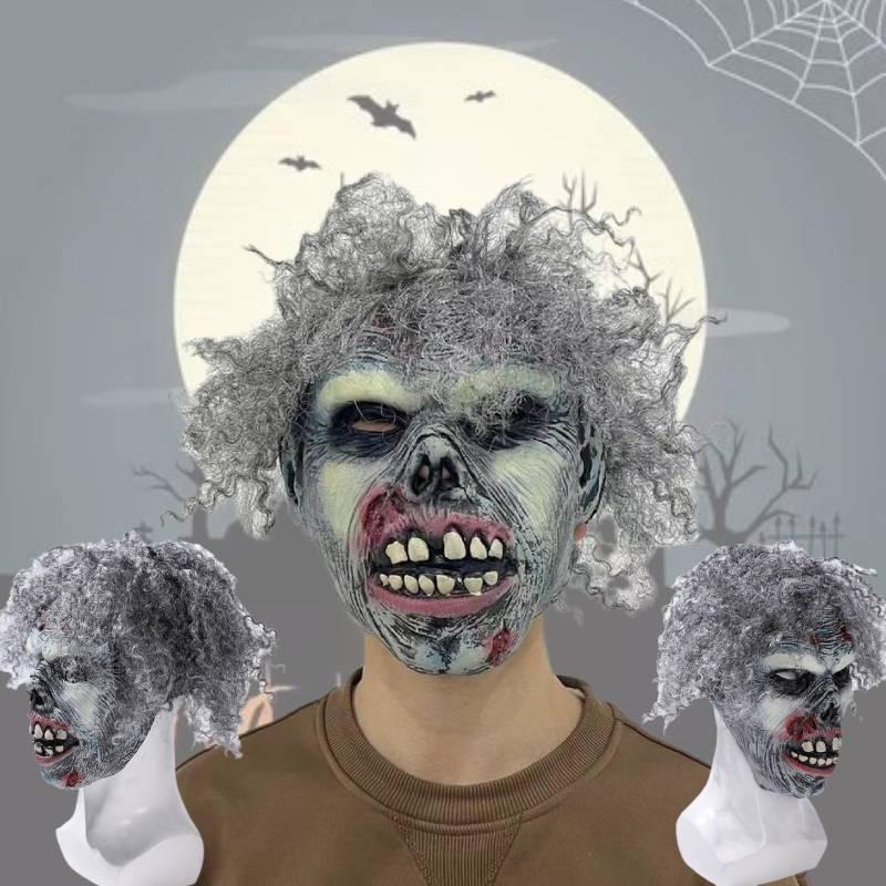 Mask Zombies Latex Halloween Prop Cosplay Accessories Decor Haunted Room Escape