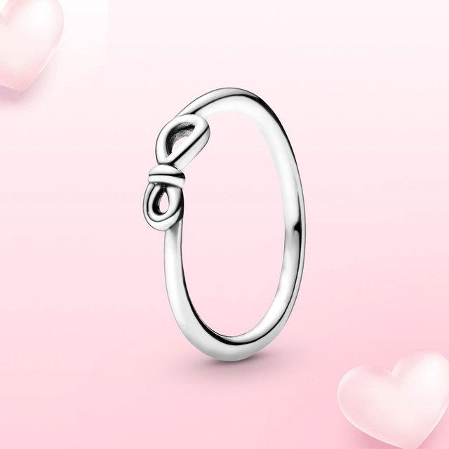 

Срібне кільце 925 проби Лук Миша Кільце Ювелірні вироби Парне Європейське кільце Американські каблучки для жінок Модні прикраси Подарунок 8