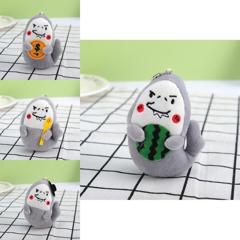 Funny And Adorable Shark Plush Toy Keychain Bag Charm For All Ages