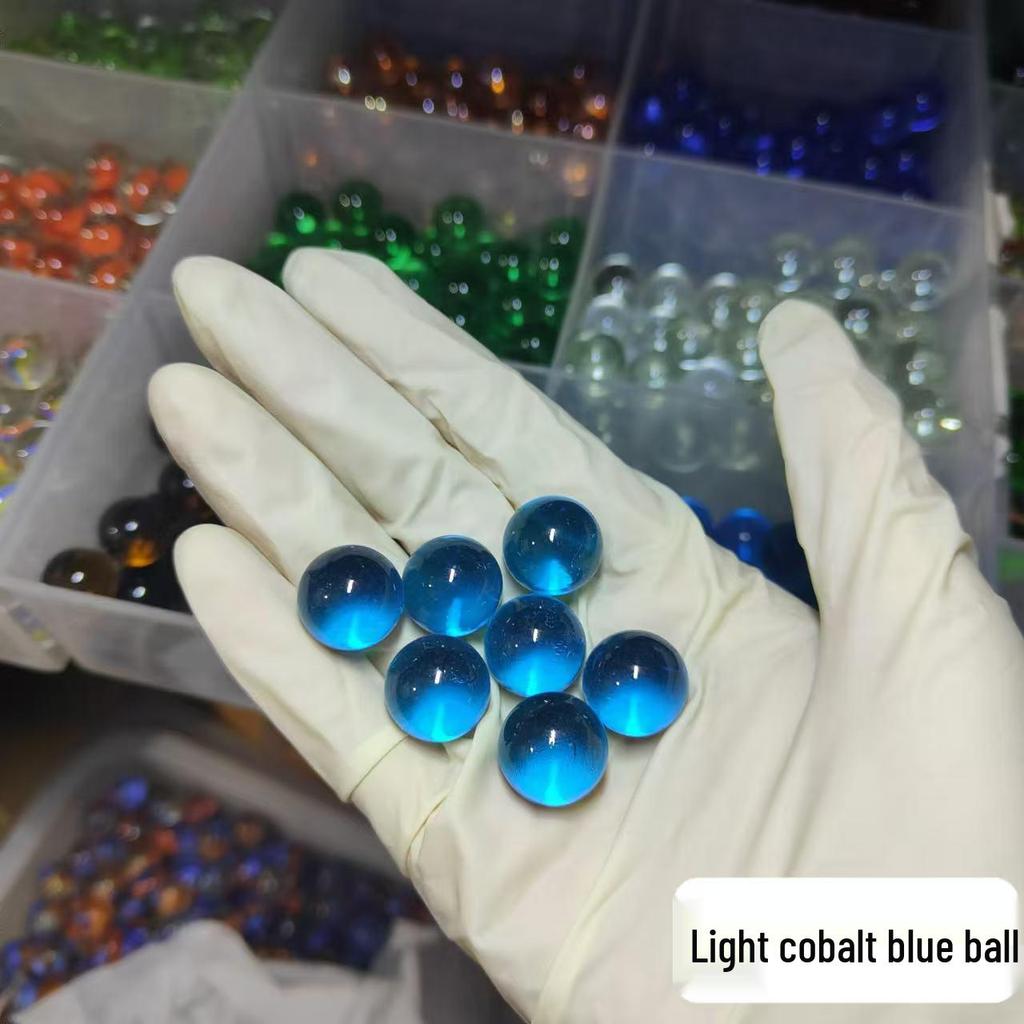 16mm Mixed Checkered Glass Beads & Marbles - Nostalgic Crystal Balls for Kids