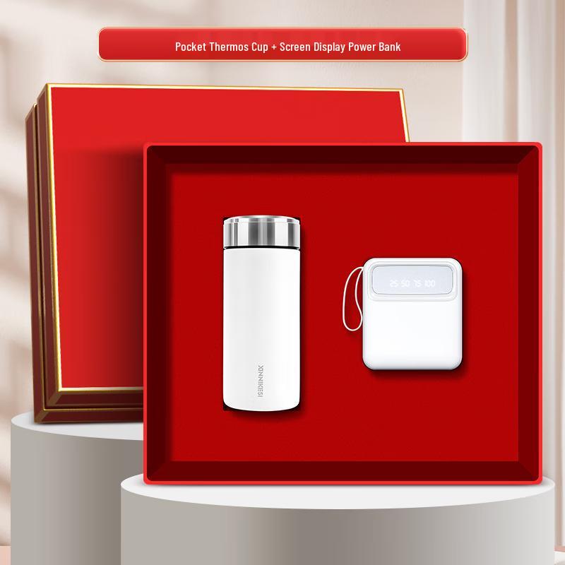 LED Digital Display Fan & Neck Massager Gift Set