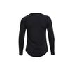 Under Armour Casual Round Neck Running Training Long Sleeve T-Shirt Women Tops Black 1368179-001